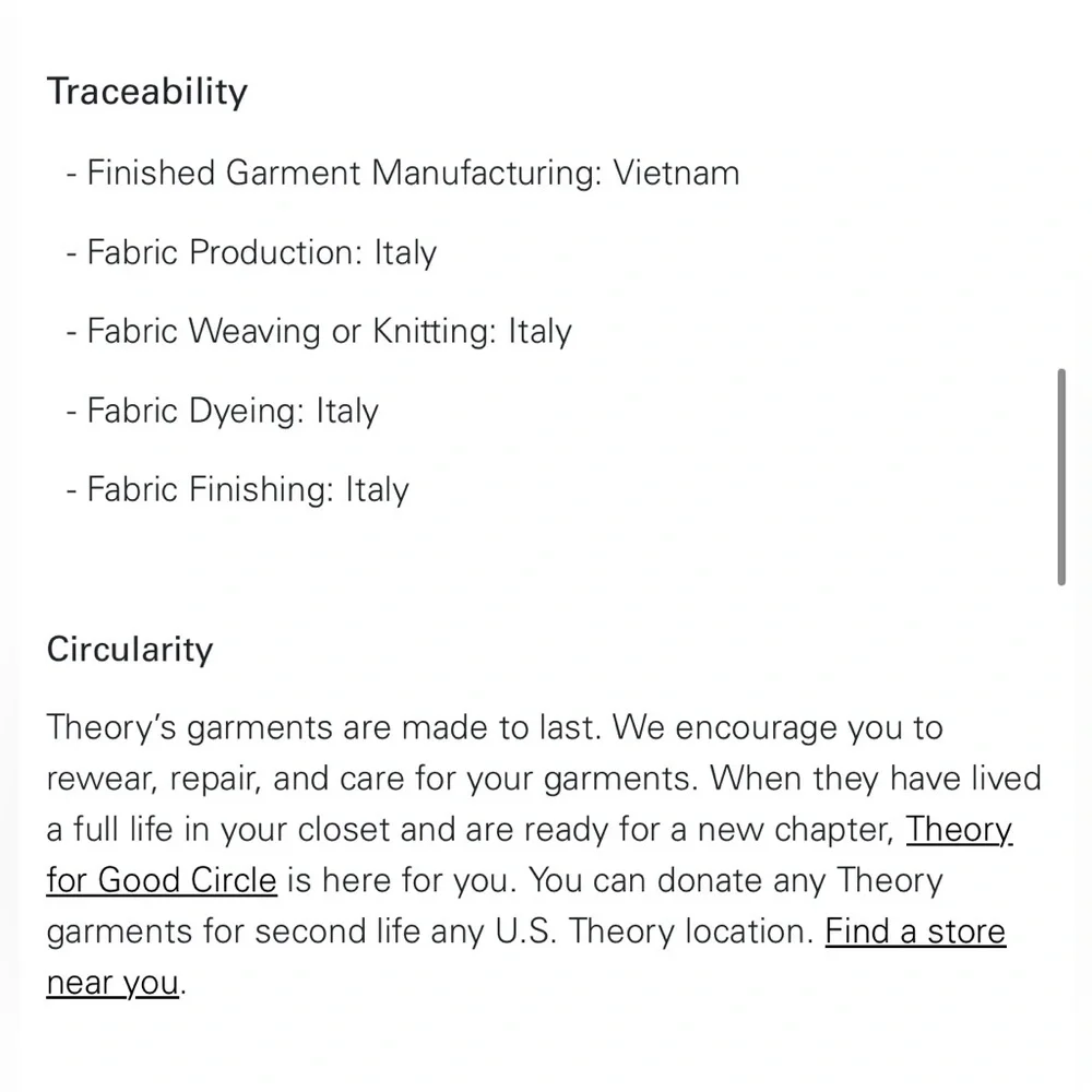 NWT Theory Treeca 2 Good Wool Classic Suit Cropped Tailored Black Pant 6 Medium - Picture 10 of 10